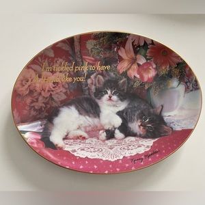 FRANKLIN Mint Heirloom Plate “Tickled Pink” by Nancy Matthews Collectors Plate